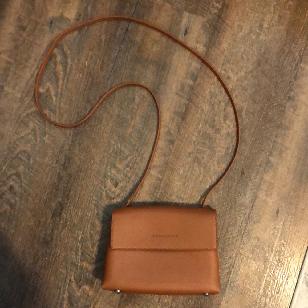 🔴Claudia Canova Tan Flip Over Cross Body Bag